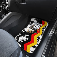 Personalized Germany Football 2026 Eagle Mascot Car Mats German Flag Heritage - Soccer Ball Burst