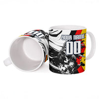 Personalized Germany Football 2026 Eagle Mascot Ceramic Mug German Flag Heritage - Soccer Ball Burst