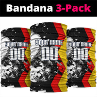 Personalized Germany Football 2026 Eagle Mascot Neck Gaiter German Flag Heritage - Soccer Ball Burst