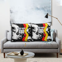 Personalized Germany Football 2026 Eagle Mascot Pillow Cover German Flag Heritage - Soccer Ball Burst