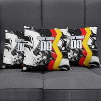 Personalized Germany Football 2026 Eagle Mascot Pillow Cover German Flag Heritage - Soccer Ball Burst