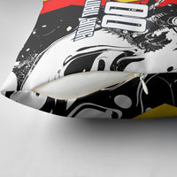 Personalized Germany Football 2026 Eagle Mascot Pillow Cover German Flag Heritage - Soccer Ball Burst