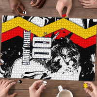 Personalized Germany Football 2026 Eagle Mascot Puzzle German Flag Heritage - Soccer Ball Burst