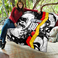 Personalized Germany Football 2026 Eagle Mascot Quilt German Flag Heritage - Soccer Ball Burst