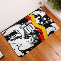 Personalized Germany Football 2026 Eagle Mascot Rubber Doormat German Flag Heritage - Soccer Ball Burst