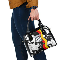 Personalized Germany Football 2026 Eagle Mascot Shoulder Handbag German Flag Heritage - Soccer Ball Burst