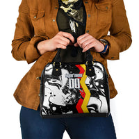 Personalized Germany Football 2026 Eagle Mascot Shoulder Handbag German Flag Heritage - Soccer Ball Burst