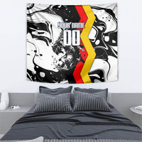 Personalized Germany Football 2026 Eagle Mascot Tapestry German Flag Heritage - Soccer Ball Burst
