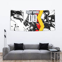 Personalized Germany Football 2026 Eagle Mascot Tapestry German Flag Heritage - Soccer Ball Burst