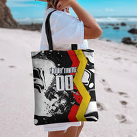 Personalized Germany Football 2026 Eagle Mascot Tote Bag German Flag Heritage - Soccer Ball Burst