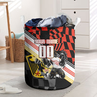 Personalized Germany Football Laundry Basket Deutschland Power Eagle Mascot - Championship Spirit