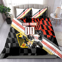 Personalized Germany Football Bedding Set Deutschland Power Eagle Mascot - Championship Spirit