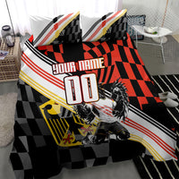 Personalized Germany Football Bedding Set Deutschland Power Eagle Mascot - Championship Spirit
