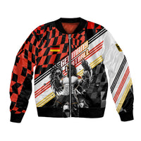 Personalized Germany Football Bomber Jacket Deutschland Power Eagle Mascot - Championship Spirit