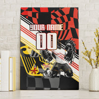 Personalized Germany Football Canvas Wall Art Deutschland Power Eagle Mascot - Championship Spirit