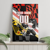 Personalized Germany Football Canvas Wall Art Deutschland Power Eagle Mascot - Championship Spirit