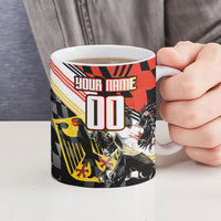 Personalized Germany Football Ceramic Mug Deutschland Power Eagle Mascot - Championship Spirit
