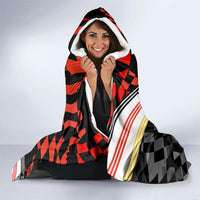 Personalized Germany Football Hooded Blanket Deutschland Power Eagle Mascot - Championship Spirit
