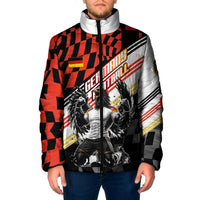 Personalized Germany Football Padded Jacket Deutschland Power Eagle Mascot - Championship Spirit