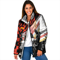 Personalized Germany Football Padded Jacket Deutschland Power Eagle Mascot - Championship Spirit