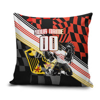 Personalized Germany Football Pillow Cover Deutschland Power Eagle Mascot - Championship Spirit