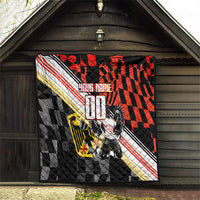 Personalized Germany Football Quilt Deutschland Power Eagle Mascot - Championship Spirit