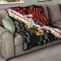 Personalized Germany Football Quilt Deutschland Power Eagle Mascot - Championship Spirit