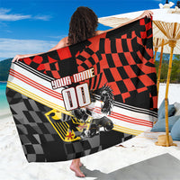 Personalized Germany Football Sarong Deutschland Power Eagle Mascot - Championship Spirit