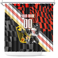 Personalized Germany Football Shower Curtain Deutschland Power Eagle Mascot - Championship Spirit