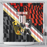 Personalized Germany Football Shower Curtain Deutschland Power Eagle Mascot - Championship Spirit