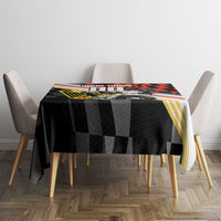 Personalized Germany Football Tablecloth Deutschland Power Eagle Mascot - Championship Spirit
