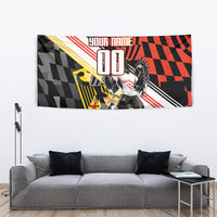 Personalized Germany Football Tapestry Deutschland Power Eagle Mascot - Championship Spirit