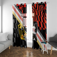 Personalized Germany Football Window Curtain Deutschland Power Eagle Mascot - Championship Spirit