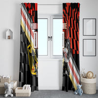 Personalized Germany Football Window Curtain Deutschland Power Eagle Mascot - Championship Spirit