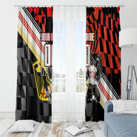 Personalized Germany Football Window Curtain Deutschland Power Eagle Mascot - Championship Spirit