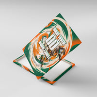 Personalized Ivory Coast Football Canvas Wall Art Les Elephants Swirl Pattern Heritage Mascot Art