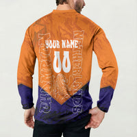 Personalized Netherlands Football Lion Button Sweatshirt Oranje Pride Holland National Flag Graffiti Art