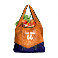 Personalized Netherlands Football Lion Grocery Bag Oranje Pride Holland National Flag Graffiti Art