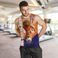 Personalized Netherlands Football Lion Men Tank Top Oranje Pride Holland National Flag Graffiti Art