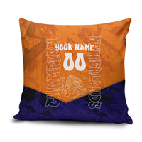 Personalized Netherlands Football Lion Pillow Cover Oranje Pride Holland National Flag Graffiti Art