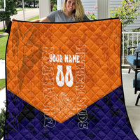 Personalized Netherlands Football Lion Quilt Oranje Pride Holland National Flag Graffiti Art