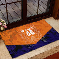 Personalized Netherlands Football Lion Rubber Doormat Oranje Pride Holland National Flag Graffiti Art