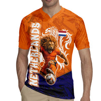 Personalized Netherlands Football Lion Rugby Jersey Oranje Pride Holland National Flag Graffiti Art