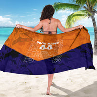 Personalized Netherlands Football Lion Sarong Oranje Pride Holland National Flag Graffiti Art