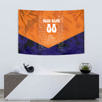 Personalized Netherlands Football Lion Tapestry Oranje Pride Holland National Flag Graffiti Art