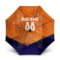 Personalized Netherlands Football Lion Umbrella Oranje Pride Holland National Flag Graffiti Art