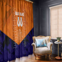 Personalized Netherlands Football Lion Window Curtain Oranje Pride Holland National Flag Graffiti Art