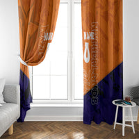 Personalized Netherlands Football Lion Window Curtain Oranje Pride Holland National Flag Graffiti Art