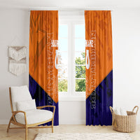 Personalized Netherlands Football Lion Window Curtain Oranje Pride Holland National Flag Graffiti Art