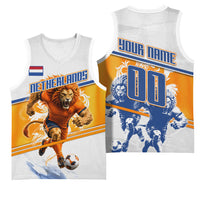Personalized Netherlands Football Basketball Jersey Dutch Lion Heritage Mascot Flame Swirl